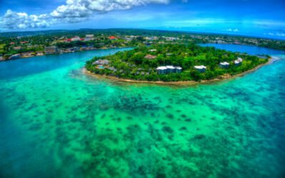 Vila, Vanuatu is one of the best ports of calls in the South Pacific that cruise lines visit. I taken the opportunity to take a Shore Excursion, which got me into a helicopter flying over Port Vila. Got some amazing shots of the lagoons and the coral reef.